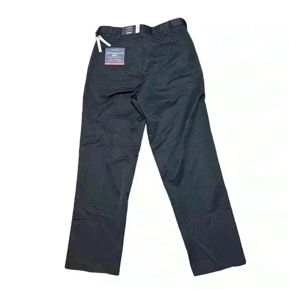 NWT Croft & Barrow Dark blue no iron stretch performance Khaki men’s 32x32 - Picture 3 of 9